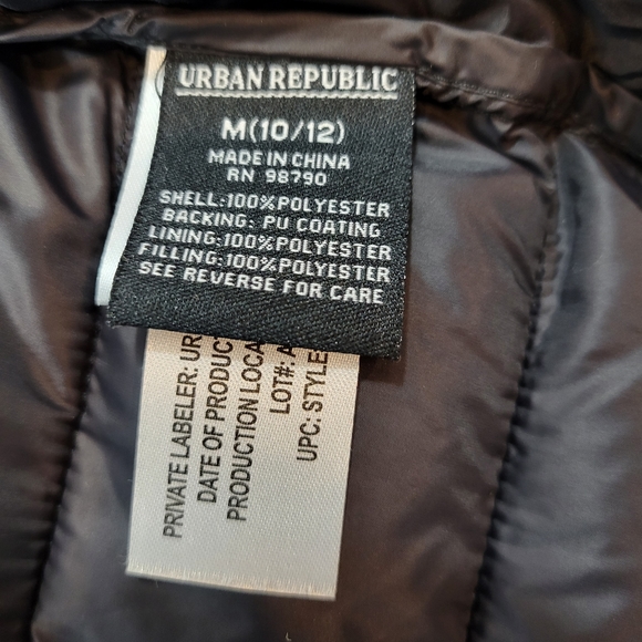 Kids Urban Republic Packable Puffer Jacket True Blue - Picture 5 of 5